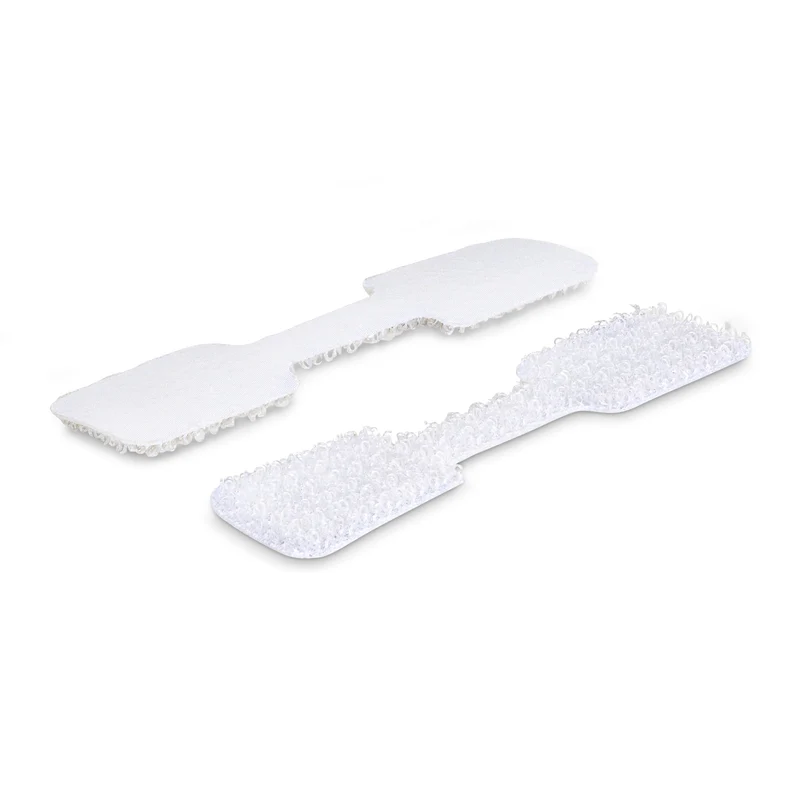 3.5In (9Cm) Cable Labels, 100 Pack, White, Hook-To-Hook Fastener Cable Tags, Wri