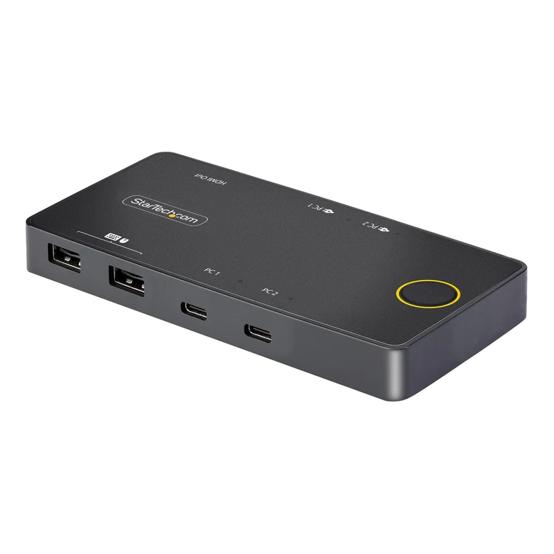 2-Port Usb-C Kvm Switch, Single-4K 60Hz Hdmi Monitor, Dual-100W Power Delivery P