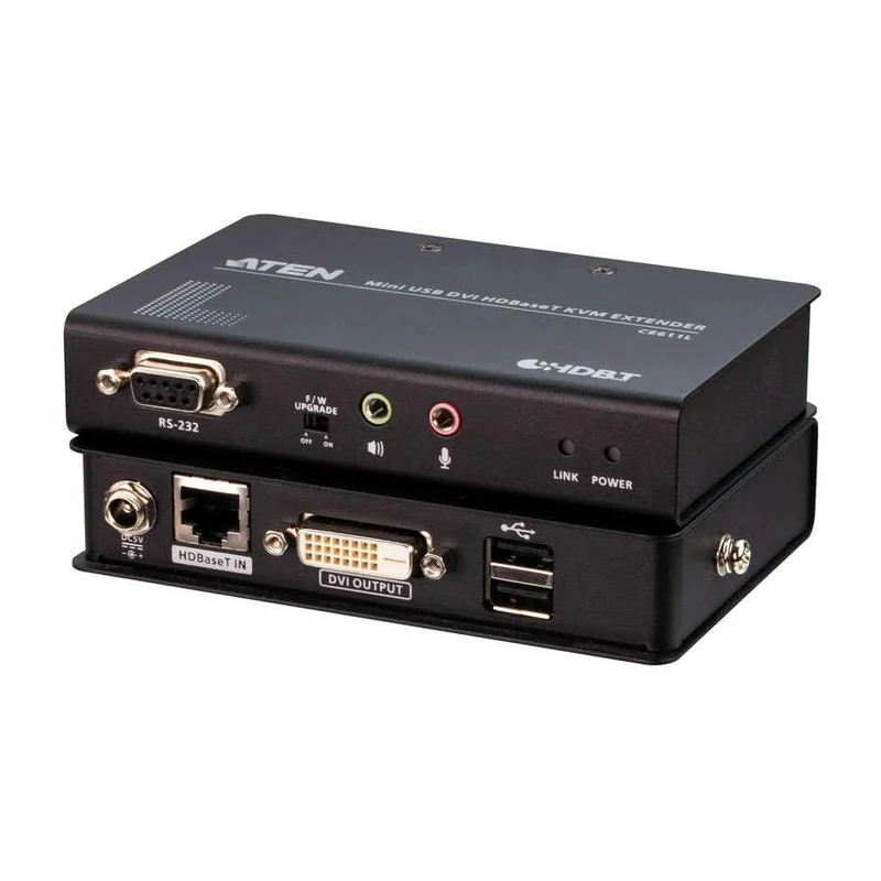 Mini Usb Dvi Hdbaset Kvm Extender