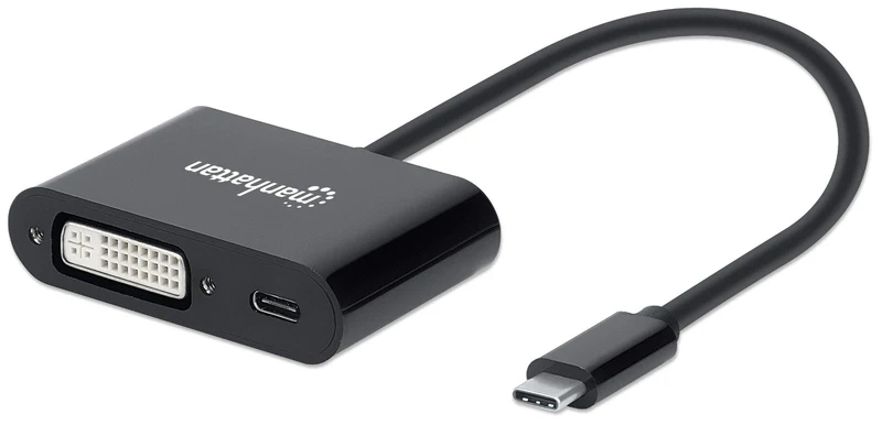 Usb-C To Dvi Converter With Pd Port