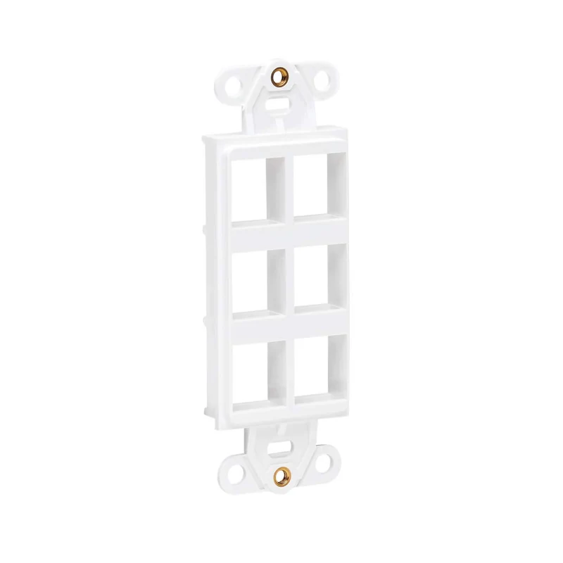 Eaton Tripp Lite Series Center Plate Insert, Decora Style - Vertical, 6 Ports, T