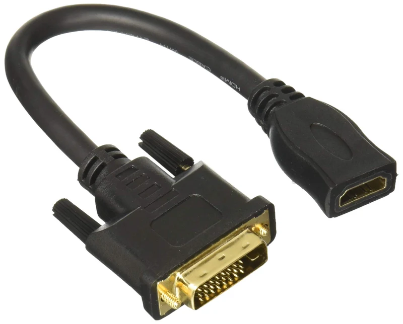 Premium Hdmi To Dvi-D Video Cable Adapter - 8In - Hdmi Female To Dvi Male - Dvi/