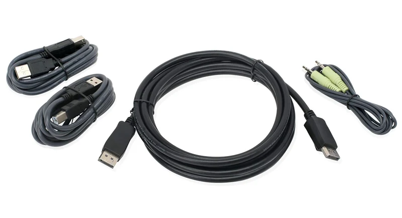 10 Ft. Displayport, Usb Kvm Cable Kit With Audio (Taa)