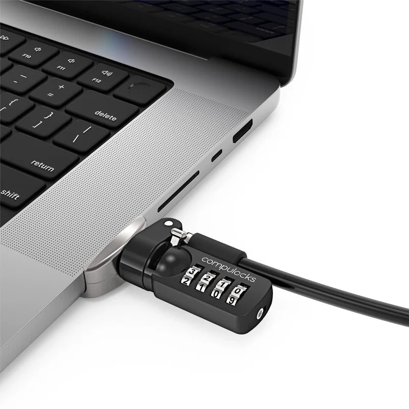 Ledge Lock Adapter For Macbook Pro 16In M1-M5 W/Combination Cable Lock