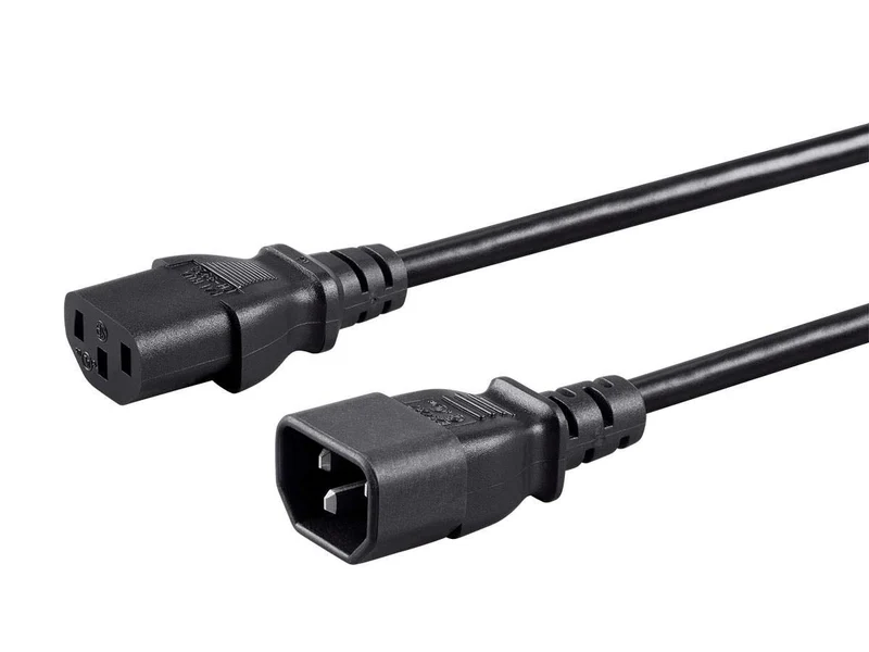 Monoprice 5Ft 16Awg Power Extension Cord Cable With 3 Conductor Pc/Mon_ 13A (Iec