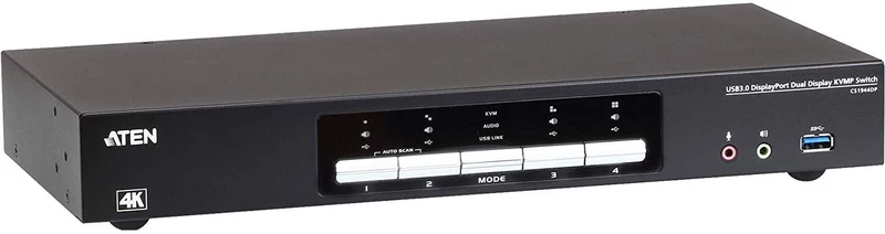 4-Port Usb3.0 4K Dual-View Displayport Kvmp Switch.