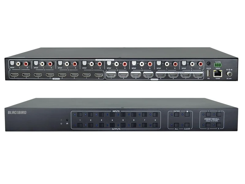 Monoprice Blackbird 4K 8X8 Hdmi Matrix Switch With Hdmi 2.0 Support_ Hdr_ 18Gbps