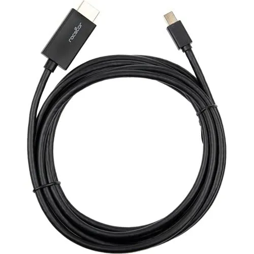 Premium 10 Ft (3M) Mini Displayport To Hdmi Cable - 4K/2K @30Hz - Gold Plated -