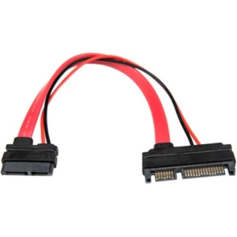 Premium 6In Slimline Sata To Sata Adapter With Power - F/M - Sata For Optical Dr