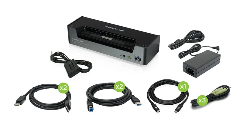 3-Port 4K Usb-C/Dp Kvmp Taa Compliant