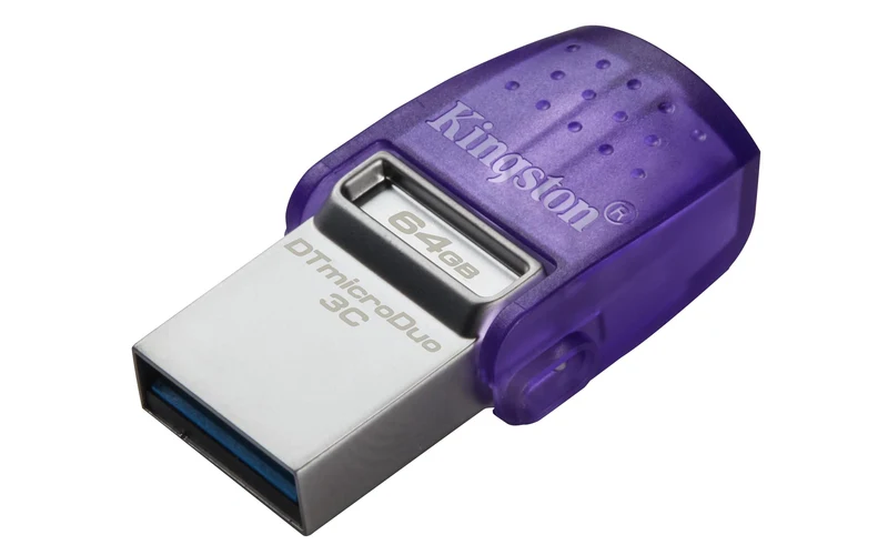 64Gb Datatraveler Microduo 3C 200Mb/S Dual Usb-A + Usb-C