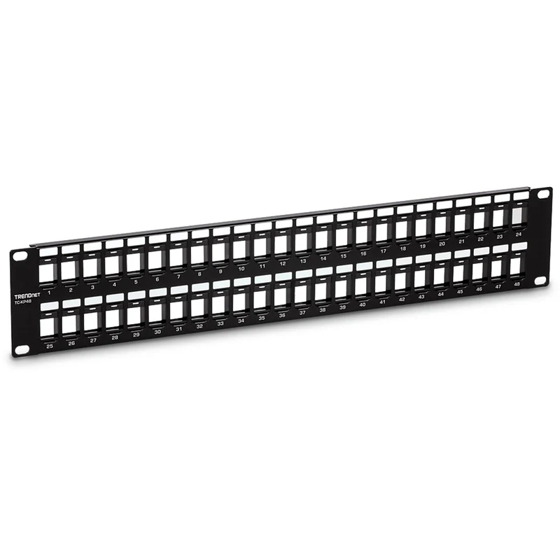 48-Port Blank Keystone Patch Panel