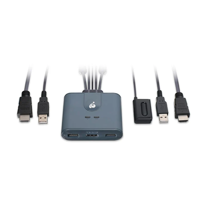2-Port Full Hd Kvm Switch With Hdmi And Usb Connections. For 2 Hdmi Pc Share On