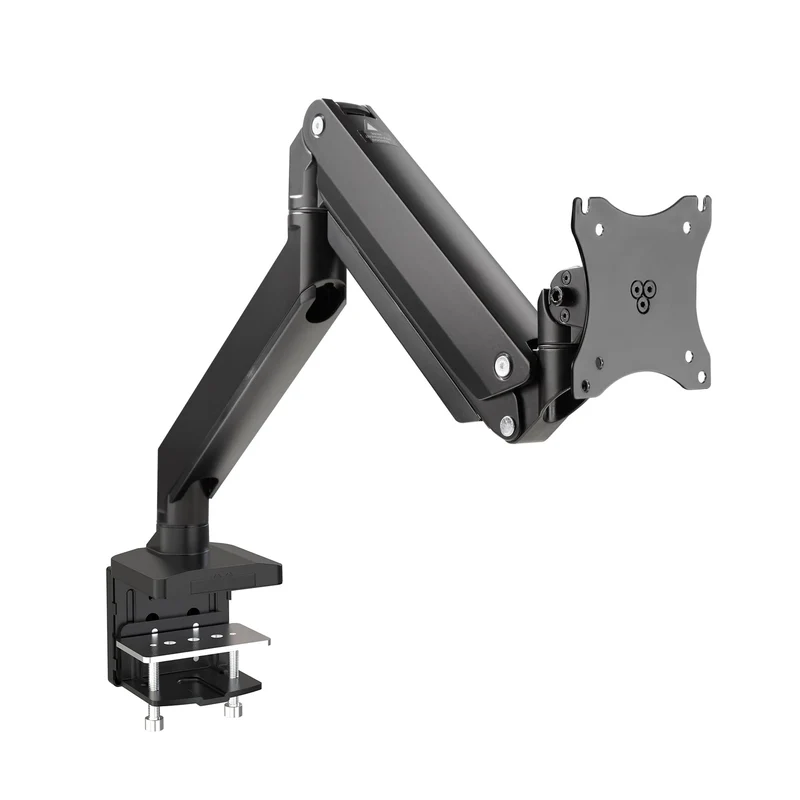 Full Motion Flexibility Single Monitor Heavy-Duty Premium Gas Spring Desk Mount