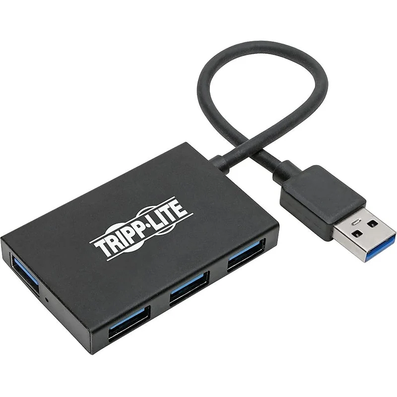 Eaton Tripp Lite Series 4-Port Slim Portable Usb-A Hub - Usb 3.X (5Gbps), Alumin