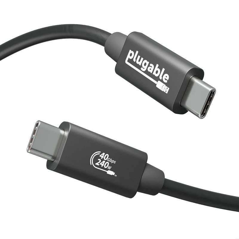 Plugable Usb4 Cable With 240W Charging,
