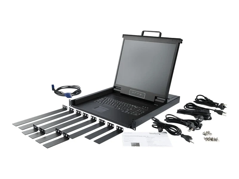 Rackmount Kvm Console Works W/All Kvm Switches W/ Vga + Usb Interfaces - Rack Mo