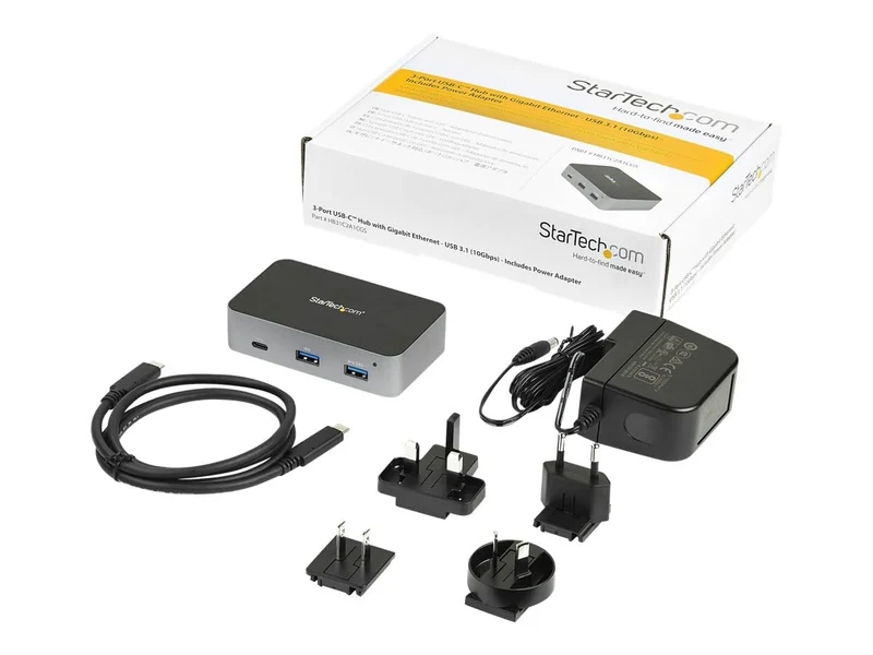 3-Port Usb 3.1 Gen 2 Hub With 2X Usb-A/1X Usb-C (10Gbps) And Bc 1.2 Charging - G
