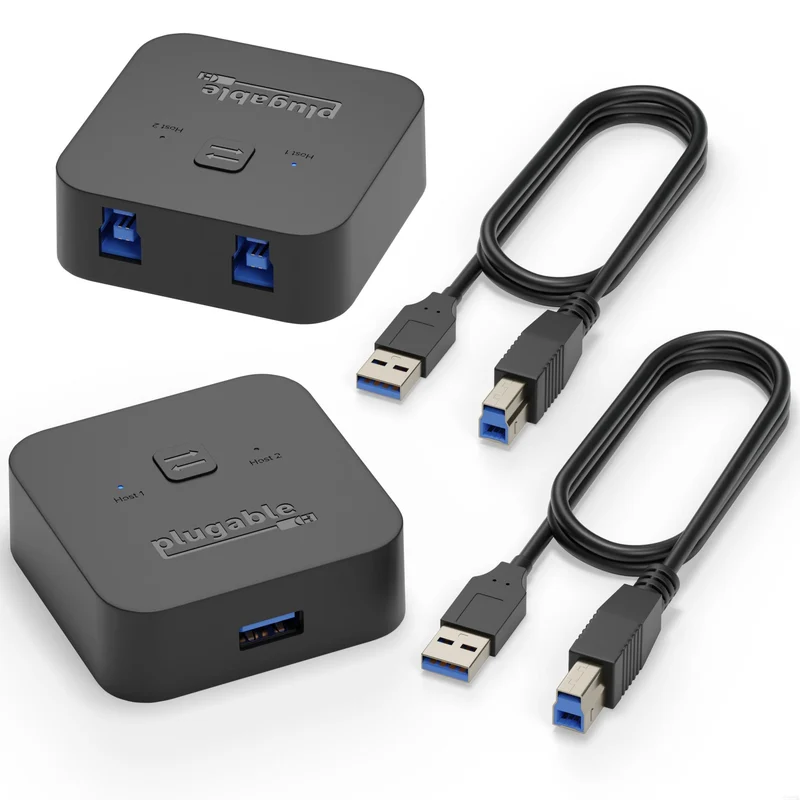 Plugable Usb 3.0 Sharing Switch For One-Button Swapping Of Usb Device Or Hub Bet