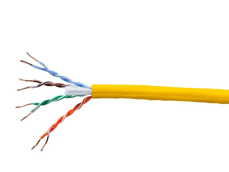 Cat5E Utp Solid_ Plenum(Cmp)1000Ft Yelw