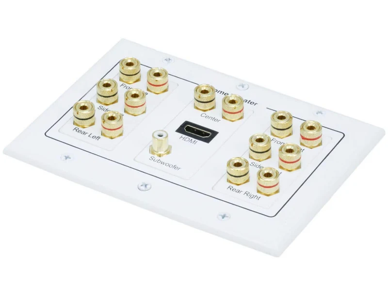 Distrib Wall Plate 3-Gang 7.1 Surround