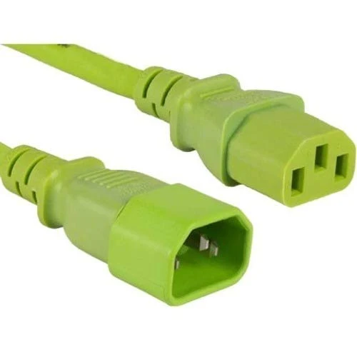 C13 To C14 10Ft Green Pwr Extension Cord