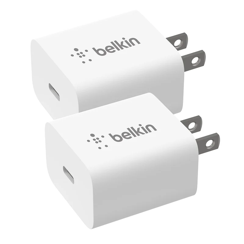 2-Pack 20W Usb-C Wall Charger, Pd, Wht, B2B