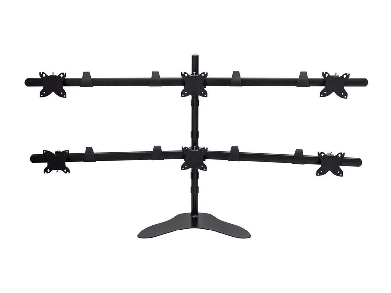 Hex (6) Monitor Free Standing Desk Mount 15".