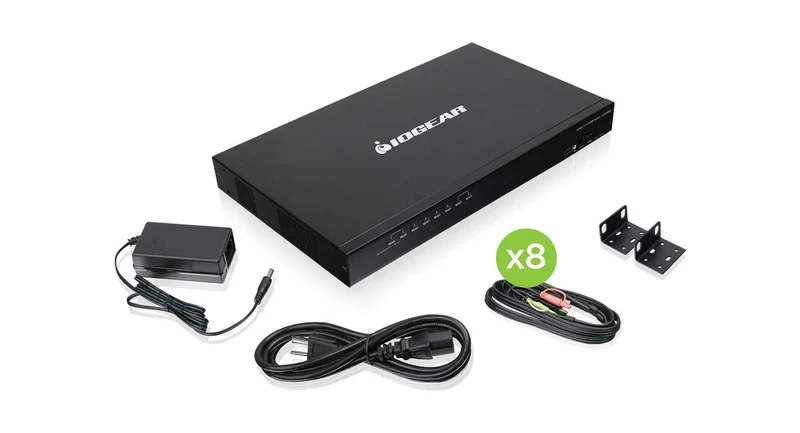 8-Port Usb Hdmi Kvm W Cable Kit Taa Compliant
