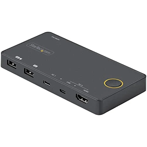2 Port Usb-A + Hdmi/Usb-C Kvm Switch 4K