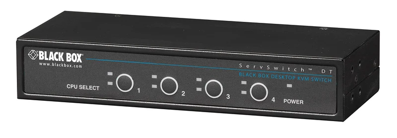 Kvm Switch - 4-Port, Single-Monitor, Vga, Ps/2, Desktop