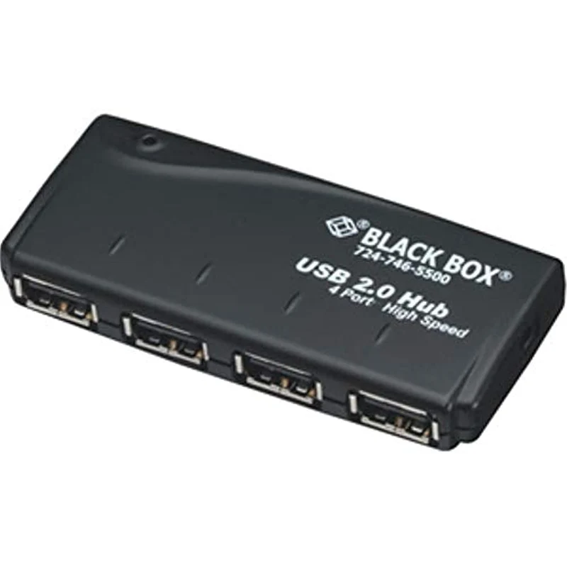 Usb 2.0 Hub, 4-Port, (4) Usb Type-A (Female); (1) Usb Mini Type-B (Female), Usb