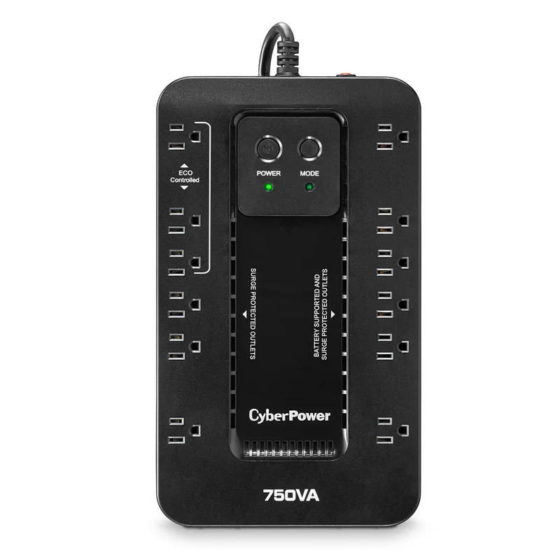 Ec750Gtaa - Ups - Compact - Standby - 120 Vac +- 5% - 450Watt - 750Va - 15A - 12