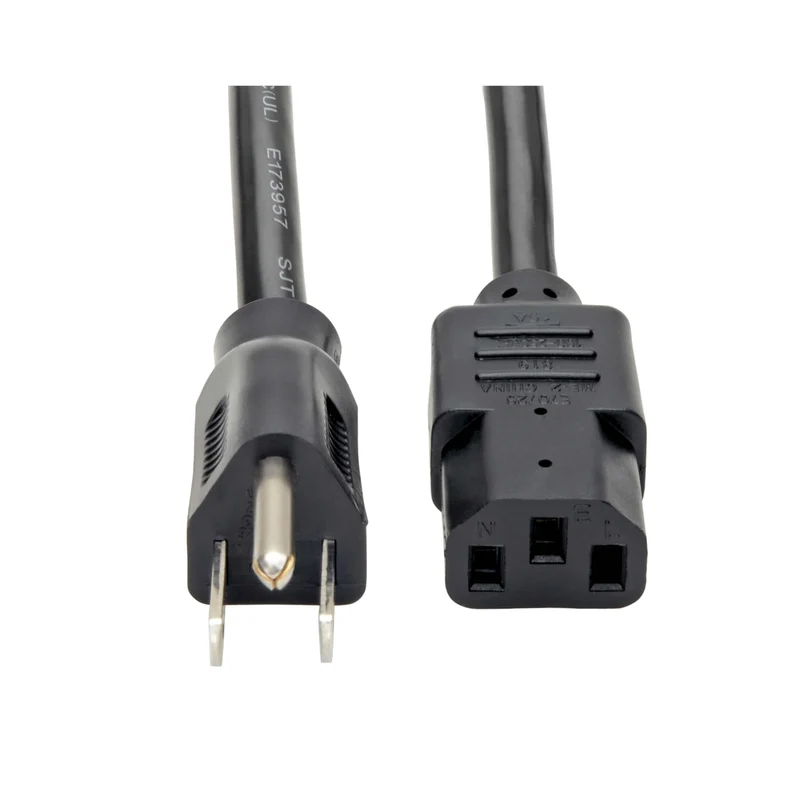 Eaton Tripp Lite Series Computer Power Cord, Nema 5-15P To C13 - Heavy-Duty, 15A