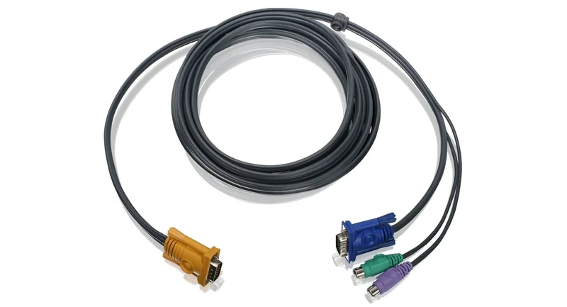 Bonded Kvm Cable, Ps/2, Vga, 10 Feet