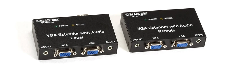 Vga Extender Kit With Audio - 2-Port Local, 2-Port Remote