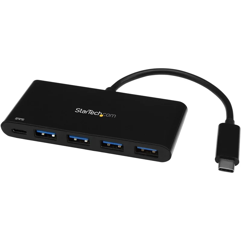 Usb 3.0 Hub - Usb Type-C Host To 4X Usb-A - 4-Port Usb C Hub With Power Delivery