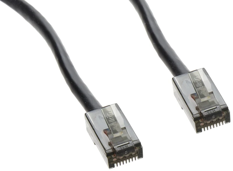 Belkin A3L980-03-Blk Patch Cable - Unshielded Twisted Pair (Utp) - Male Left Gen