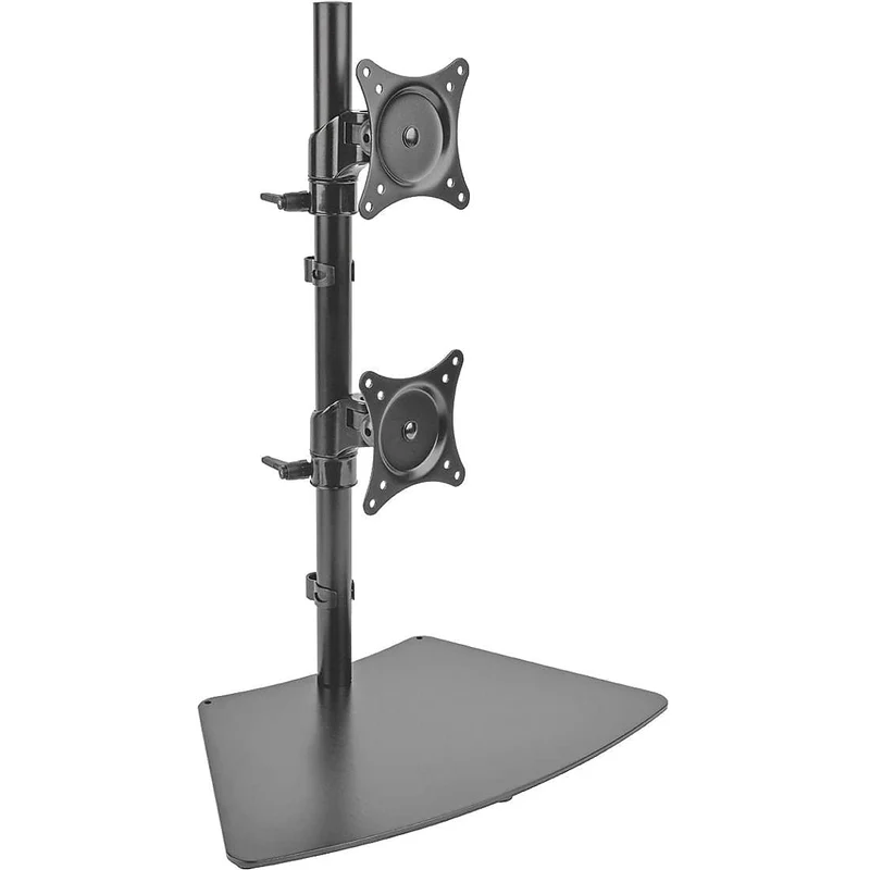 Eaton Tripp Lite Series Dual Vertical Flat-Screen Desk Stand/Clamp Mount, 15 In.