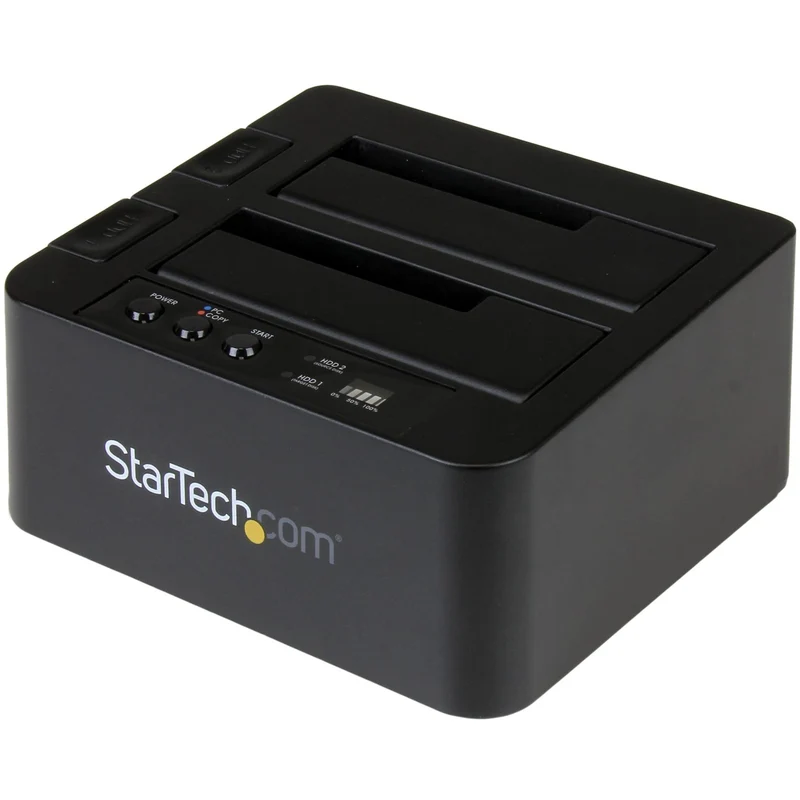 Dual Bay Hard Drive Duplicator Docking Station; External Backup / Recovery / Clo