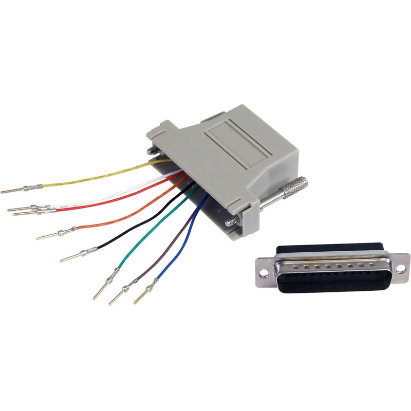 Db25 To Rj45 Modular Adapter - M/F - Gc258Mf - Convert A Db25 Male Connector To