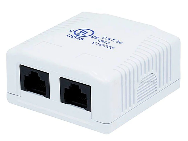 Monoprice Surface Mount Box Cat5E Double