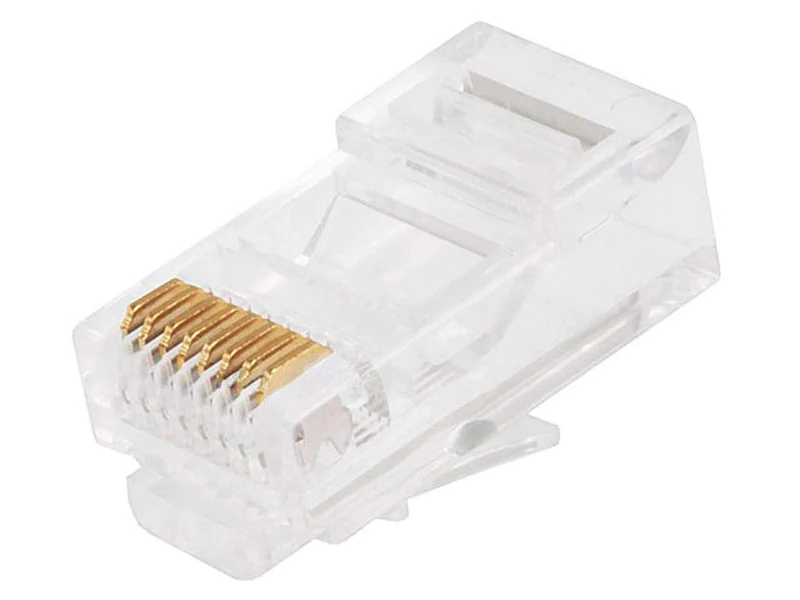 Rj-45 Plugs - 100 Pk Solid Cable