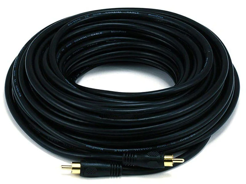 Coax A/V Rca M/M 50Ft