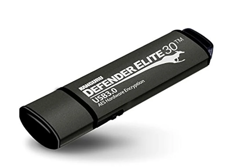 Kanguru Defender Elite30 Secure Flash Drive W/Physical Write Protect Switch-16G-