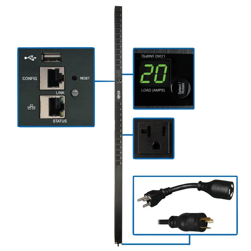 Eaton 1.9Kw Single-Phase Switched Pdu - Lx Interface, 120V Outlets (24 5-15/20R)