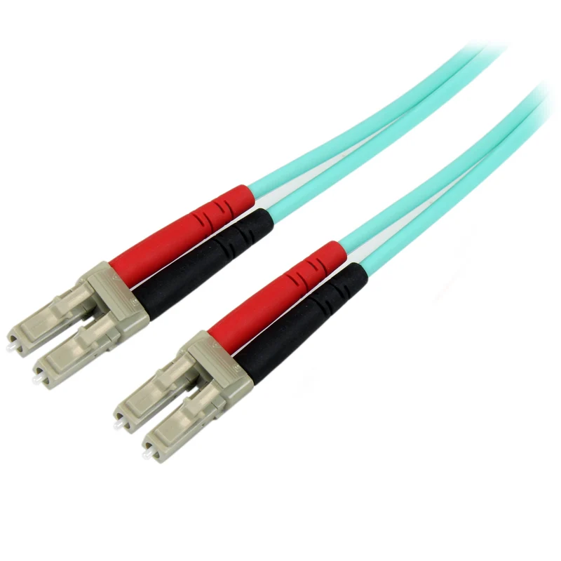 2M (6.6Ft) Om4 Multimode Lc/Lc-Upc Fiber Cable; 1/10/40/100 Gbps Full Duplex; 50