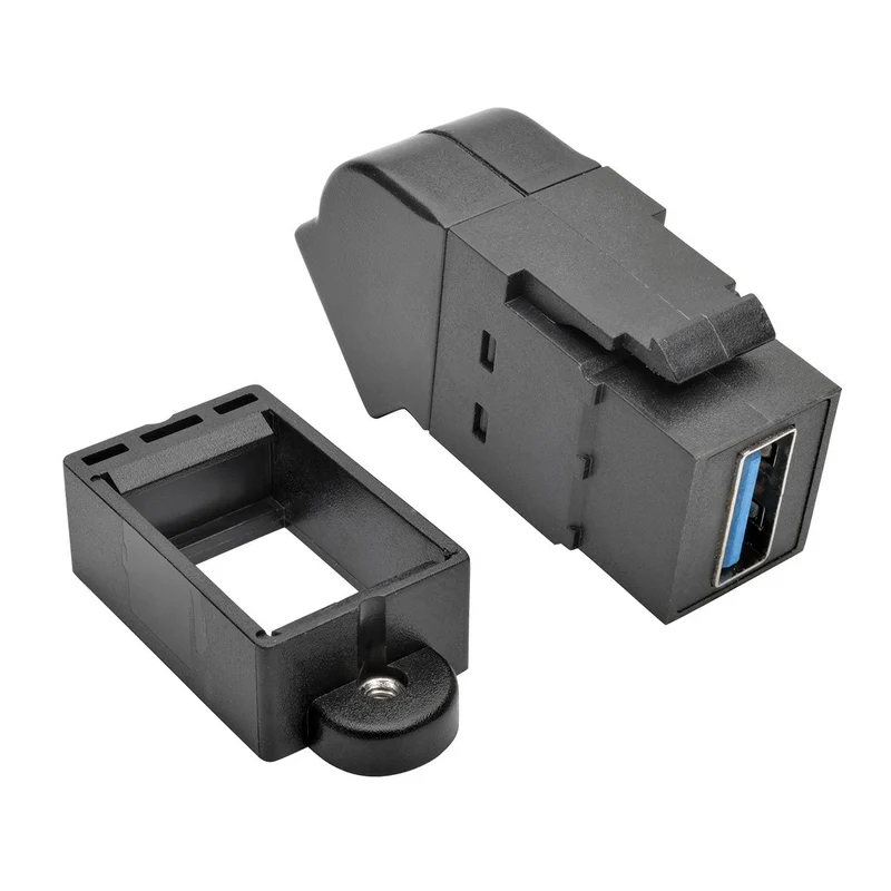 Eaton Tripp Lite Series Usb 3.0 All-In-One Keystone/Panel Mount Angled Coupler (