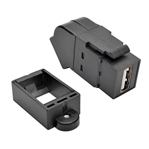 Eaton Tripp Lite Series Usb 2.0 All-In-One Keystone/Panel Mount Angled Coupler (