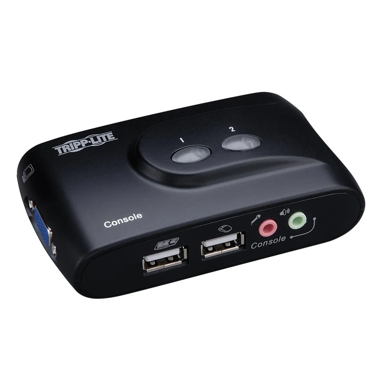 Tripp Lite Eaton B004-Vua2-K-R Series 2-Port Compact Usb Kvm Switch With Audio A